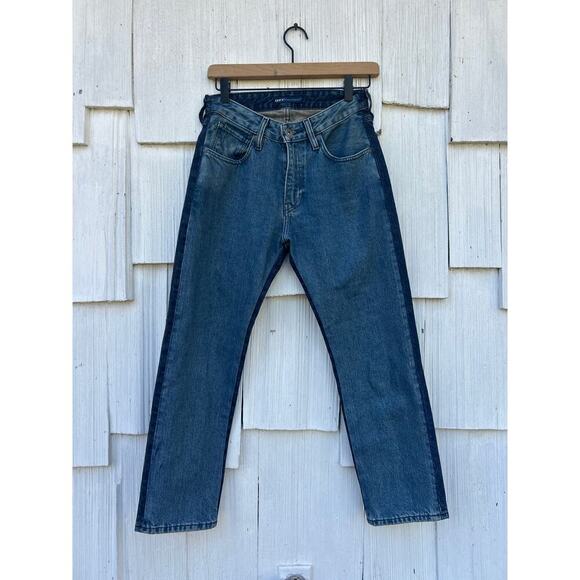 Levi’s Made & Crafted Slim Crop Jeans Cotton Blue Two Tone Denim Size 25 - Picture 3 of 10